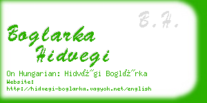 boglarka hidvegi business card